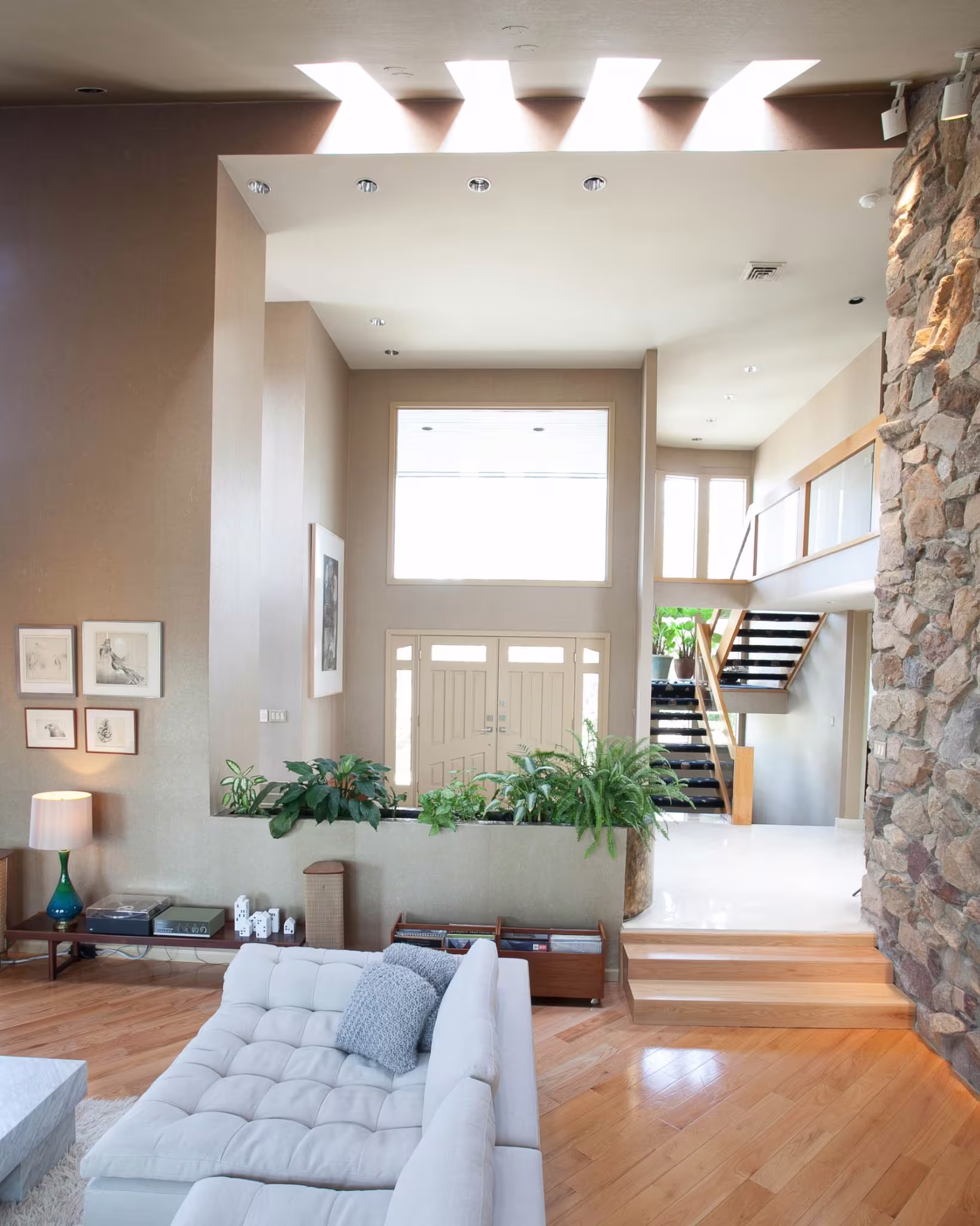 Modern loft entryway location rental NYC