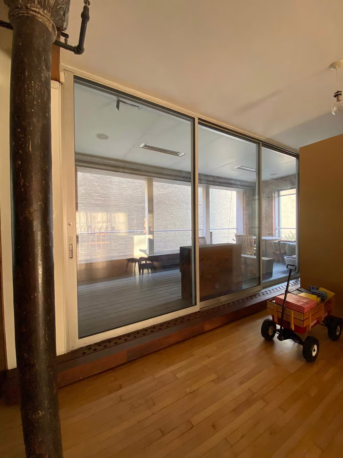 Private outdoor deck terrace NYC loft